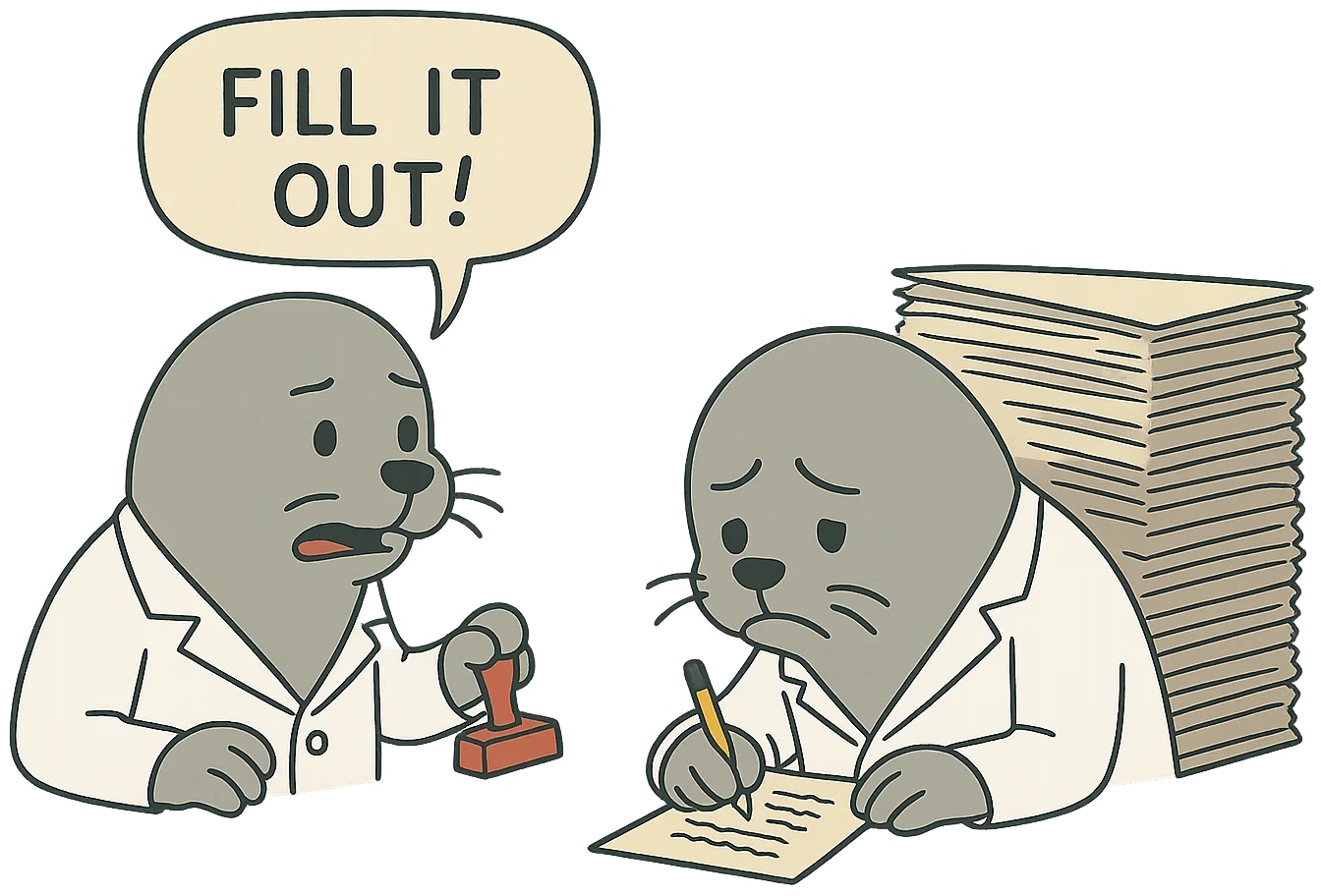 Yesterday: Paperwork and manual processes